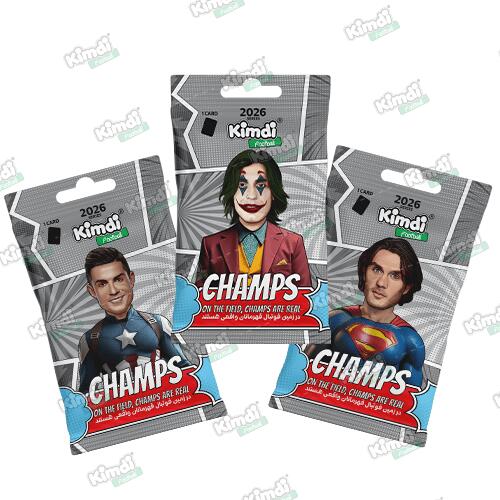 بسته کیمدی فوتبال 2026 Champs- پک 3 تایی ویژه کلکسیونر های برنزی